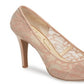 Jessica Simpson Women's Parisah Lace Pump Brown Size 10 M