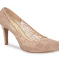 Jessica Simpson Women's Parisah Lace Pump Brown Size 10 M