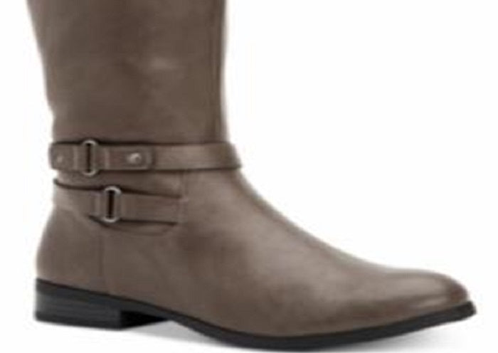 Style & Co. Women's Kindellp Fabric Closed Toe Knee High Fashion Brown Size 8 M