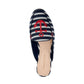 CC35 Marshel Slip on Flat Mules Anchor Blue Size 7M
