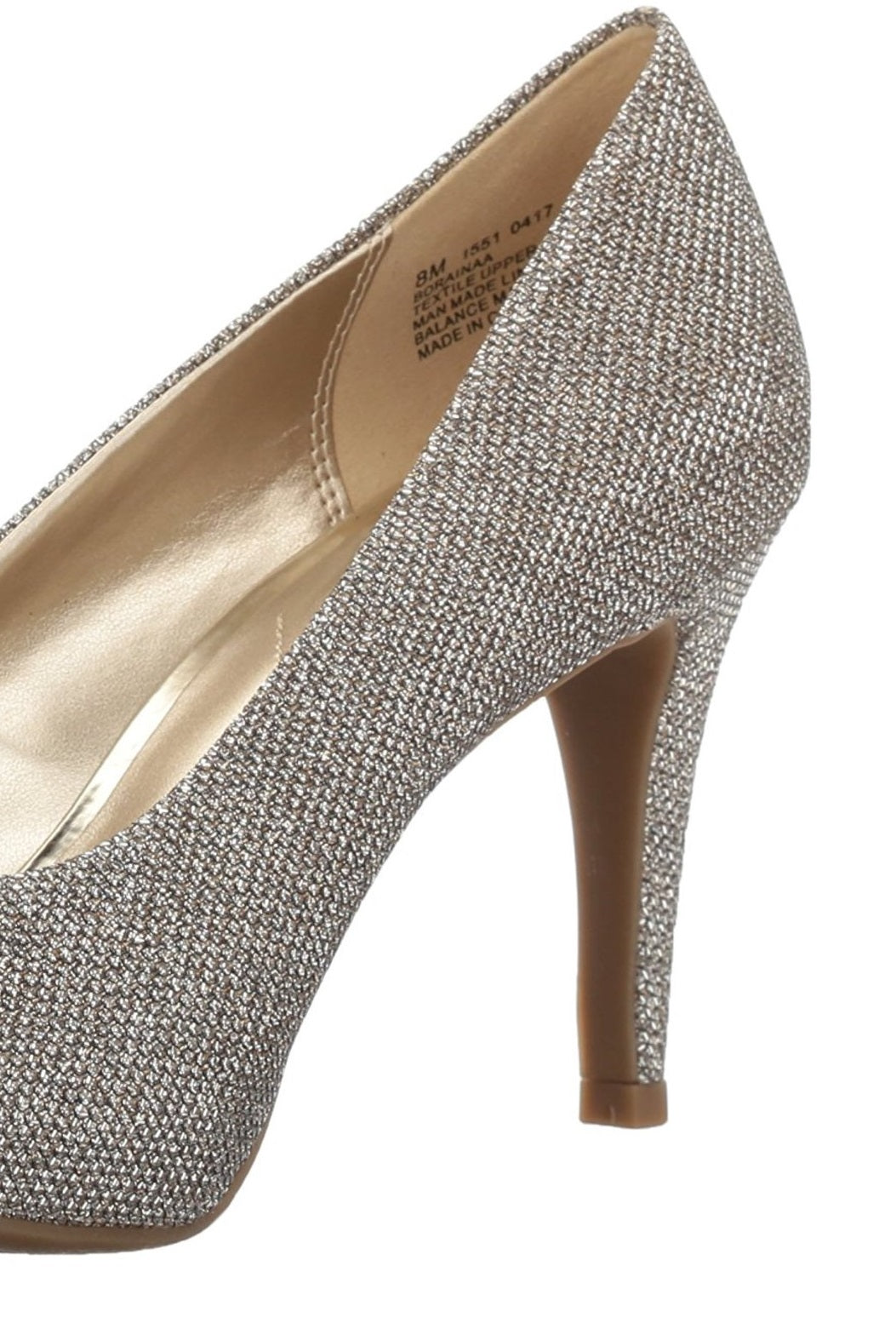 Bandolino Women's  Textured Rainaa Peep-Toe Pump Yellow Size 10.5 M