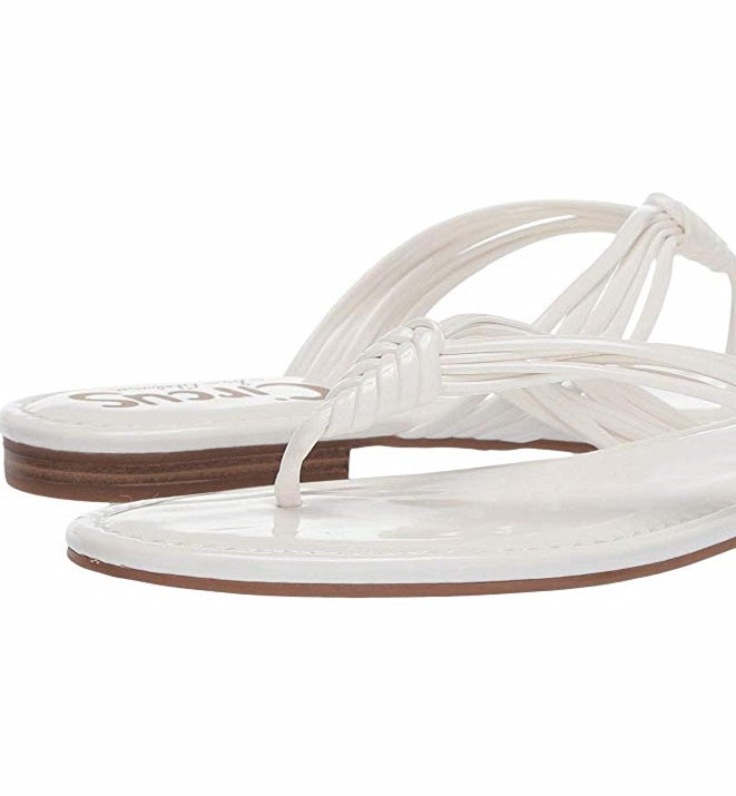 Circus By Sam Edelman Women's Cassiana Flat Sandals White Size 6.5 M
