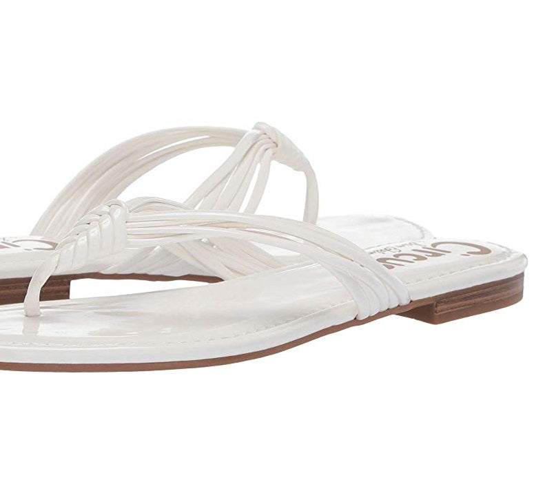 Circus By Sam Edelman Women's Cassiana Flat Sandals White Size 6.5 M