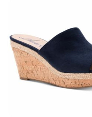 American Rag Women's Shira Peep Toe Special Occasion Platform Sandals Blue Size 8 M