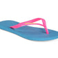 Havaianas Women's Slim Logo Pop up Signature Flip Flops Blue Size 9/10W