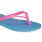 Havaianas Women's Slim Logo Pop up Signature Flip Flops Blue Size 9/10W