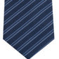 Kenneth Cole Men's Double Stripe Slim Neck Tie Blue One Size
