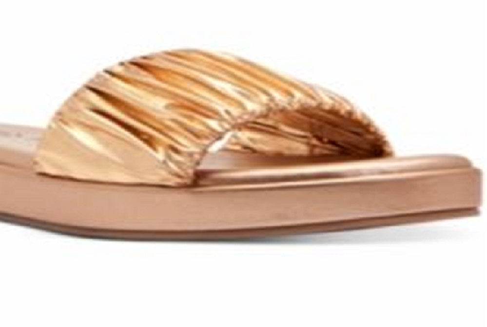 Katy Perry Women's Lizzie Pool Slides Gold Size 8 M