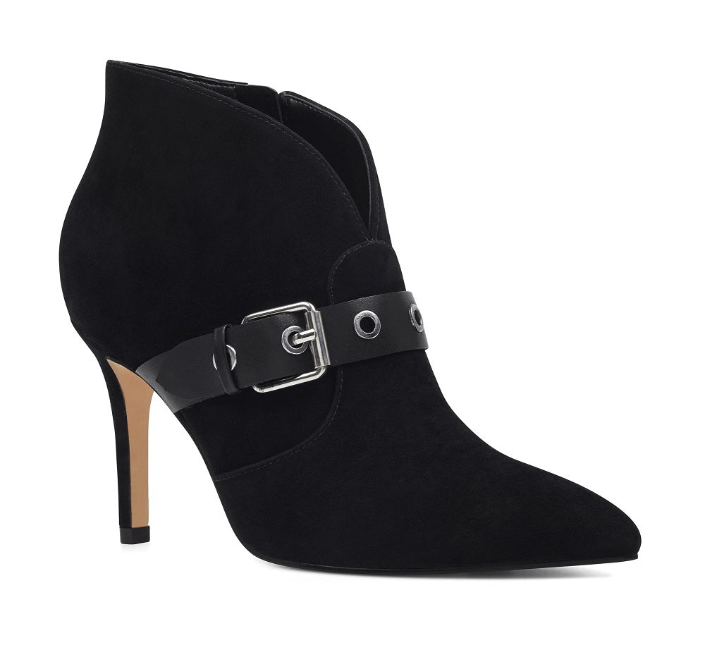 Nine West Women's Jax Pointed Toe Booties Black Size 10 M