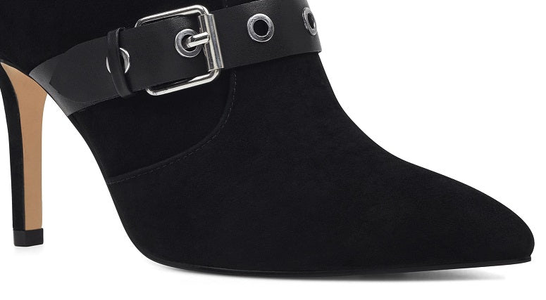 Nine West Women's Jax Pointed Toe Booties Black Size 10 M