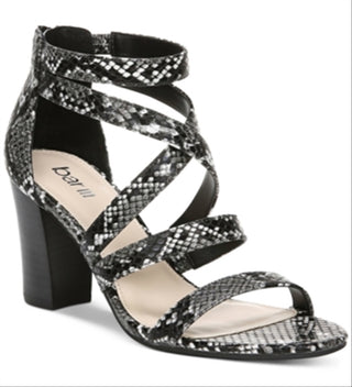 Bar III Women's Blythe Strappy Heels Black Size 8 M