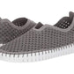 Steven by Steve Madden Women's Limber Perforated Flats Leather Gray Size 9.5M