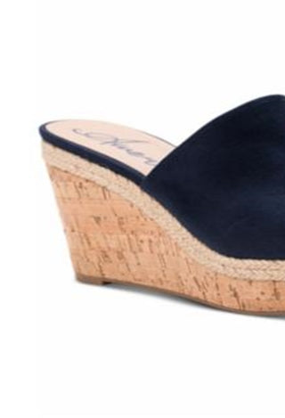 American Rag Women's Shira Peep Toe Special Occasion Platform Sandals Blue Size 7.5 M