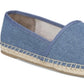 Circus by Sam Edelman Women's Metallic Loretta Espadrille Ballet Flats Blue Size 7 M