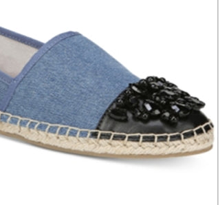 Circus by Sam Edelman Women's Metallic Loretta Espadrille Ballet Flats Blue Size 7 M