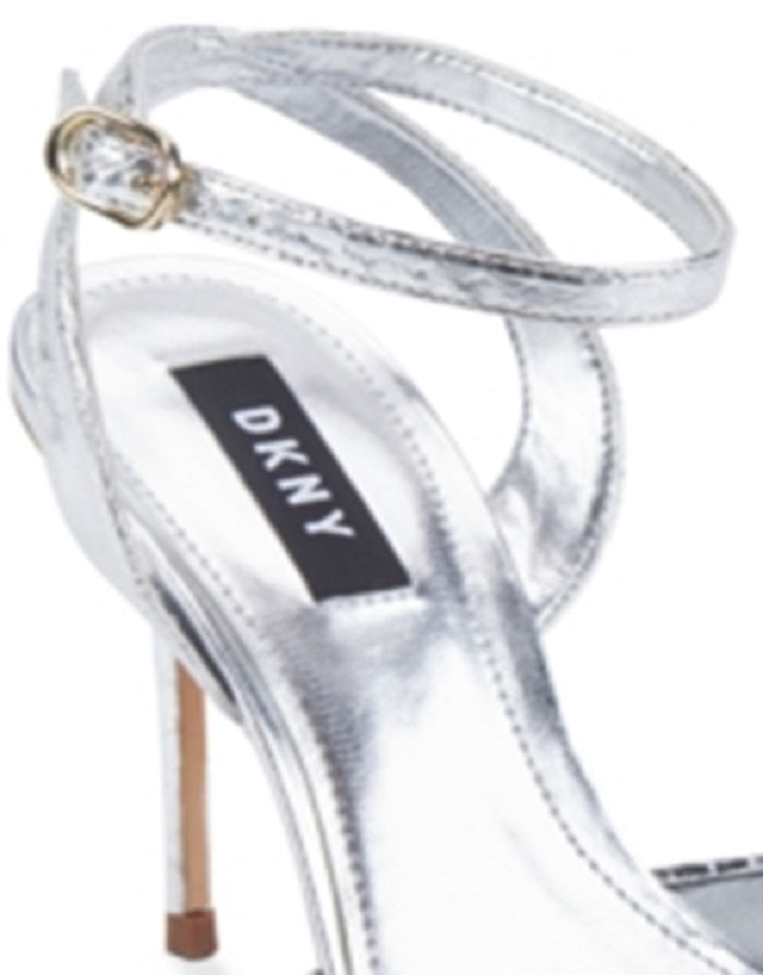 DKNY Women's Jax Metallic Slingback Pump Silver Size 7.5M
