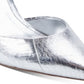 DKNY Women's Jax Metallic Slingback Pump Silver Size 7.5M