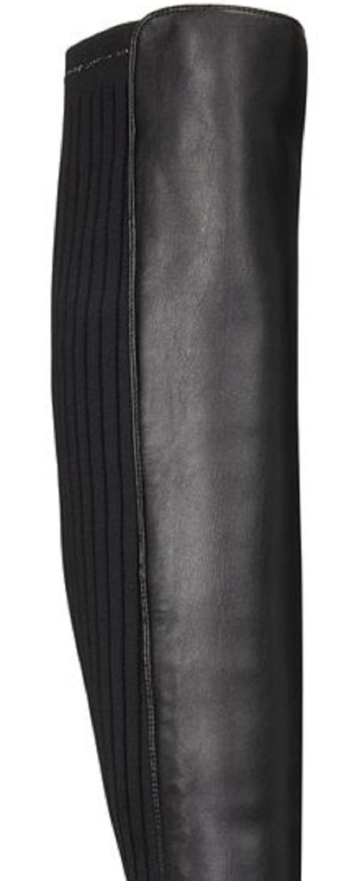 INC International Concepts Women's Izetta Fabric Almond Toe Knee Black Size 5.5