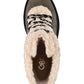 GBG Women's Faux Fur Trim D Ring Sherry Round Toe Lace up Combat Boots Gray Size 7 M