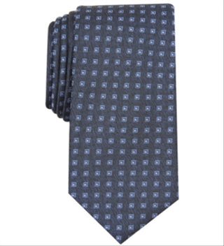 Alfani Men's Geometric Collins Neat Classic Silk Neck Tie Blue Size Regular