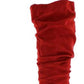 Bar III Women's Edina Faux Suede Slouchy Mid Calf Boots Red Size 5.5 M