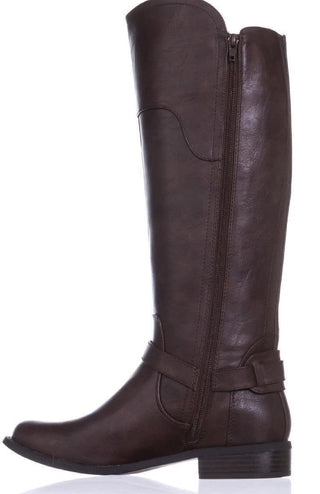 Guess Women's Closed Toe Knee High Riding Boots Brown Size 11 MW