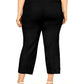 Alfani Women's Plus Cuffed Ankle Pants Black 14 W