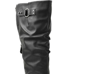 XOXO Women's Maxfield Wide F Tall Riding Boots Black Size 5.5