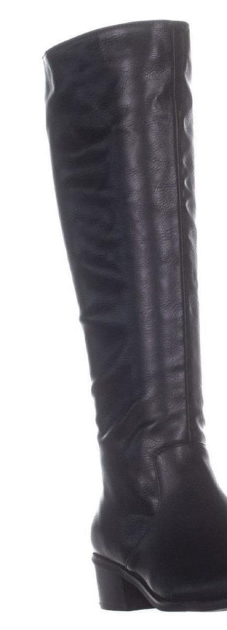 Bar III Women's Vayla Zip up Block Heel Knee High Boots Black Size 11 M