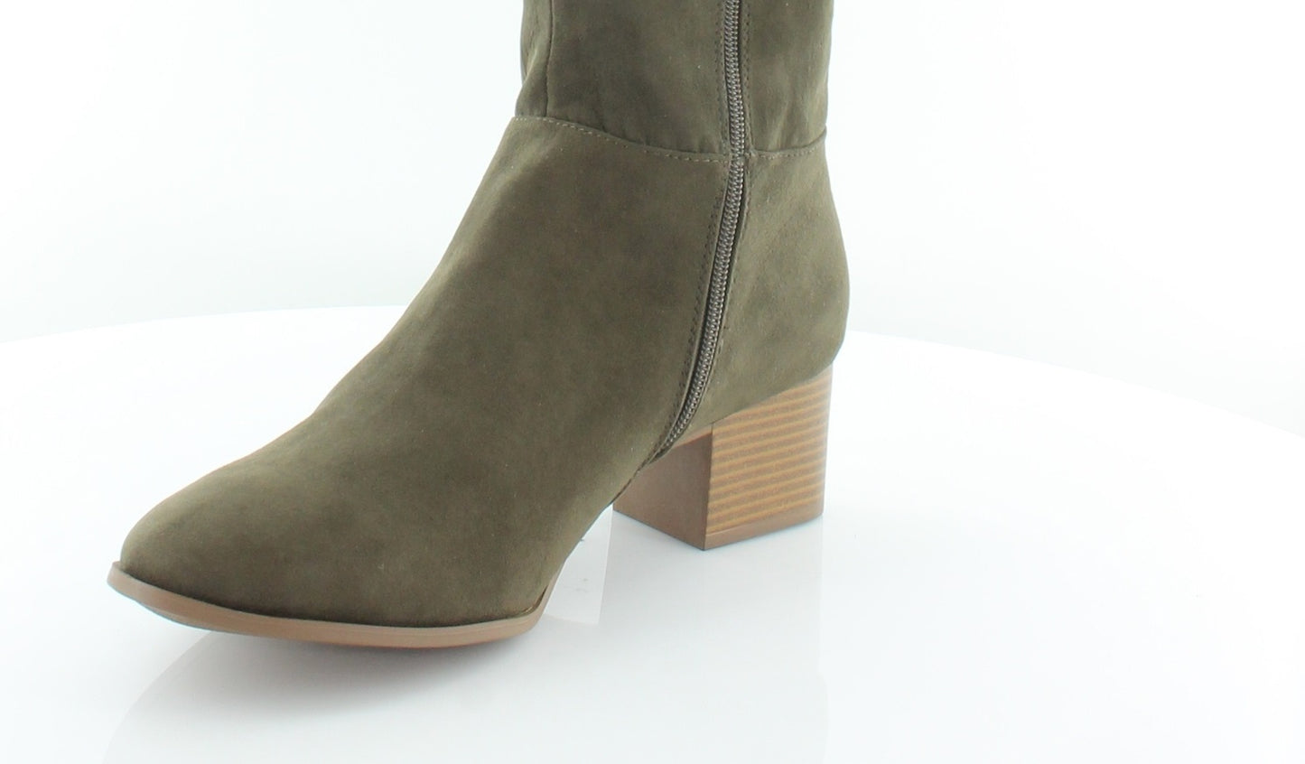 Style & Co Women's Finnly Faux Suede Over the Knee Boots Green Size 5 M