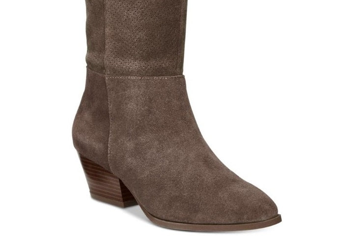 Style & Co Women's Izalea Crocodile Closed Toe Ankle Fashion Boots Brown Size 7.5 M