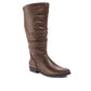 Bare Traps Women's Yulissa Faux Leather Slouchy Riding Boots Brown Size 8 M