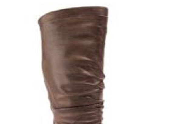 Bare Traps Women's Yulissa Faux Leather Slouchy Riding Boots Brown Size 7 M