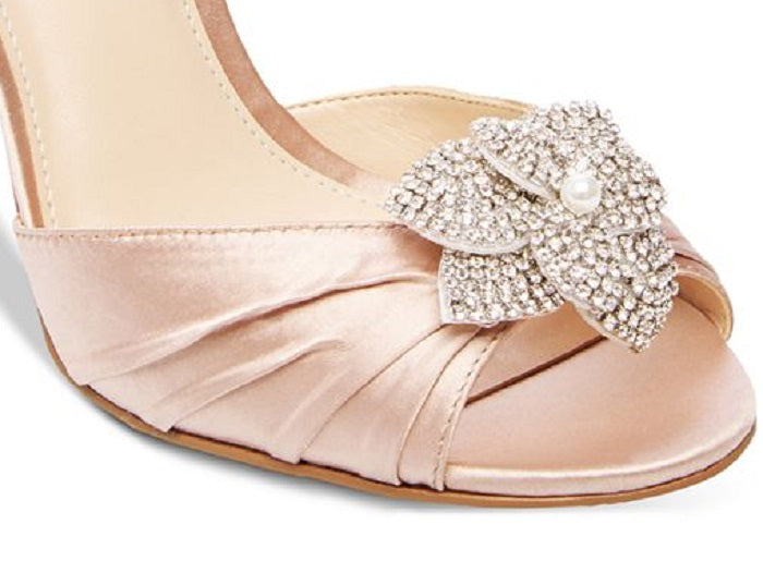 Steve Madden Women's Sb briar Nude Satin Sandel Pink Size 8.5 M