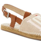 Ellen DeGeneres Women's 'Love' Logo Skylin Leather Espadrille Sandals Brown Size 10 M