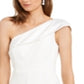 Adrianna Papell Women's One Shoulder Jumpsuit White Size 18