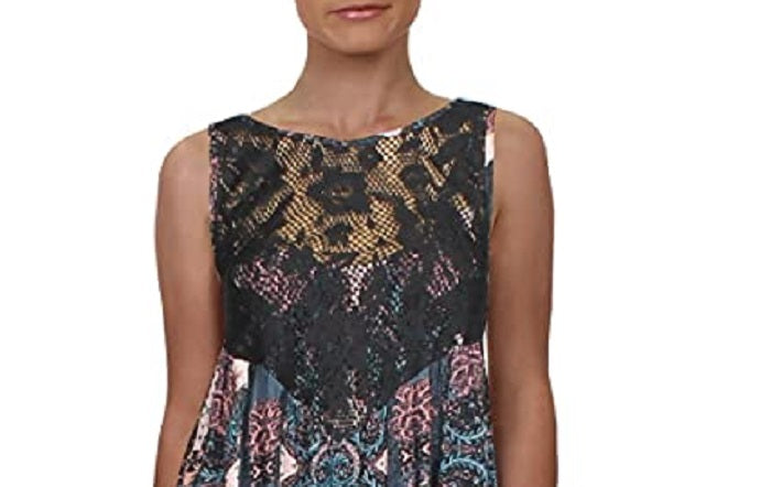 Free People Women's Count Me in Trapeze Top Black Size X-Small