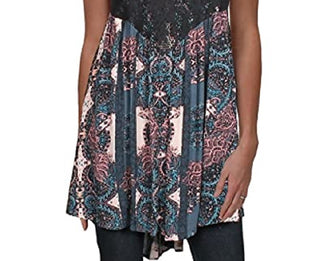 Free People Women's Count Me in Trapeze Top Black Size X-Small