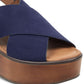 Indigo Rd. Women's Fayina Wedges Faux Suede Summer Blue Size 7.5 M
