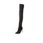 Steve Madden Women's Dominique Thigh High Pointed Toe Boots Black  Size 7 M