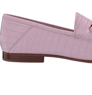Sam Edelman Loraine Loafer Deco Kenya Croco Leather Pink Size 7 M