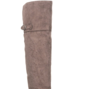 American Rag Women's Buckle Accent Zipper Accent Adarra Round Toe Block Heel Boots Brown Size 7.5 M