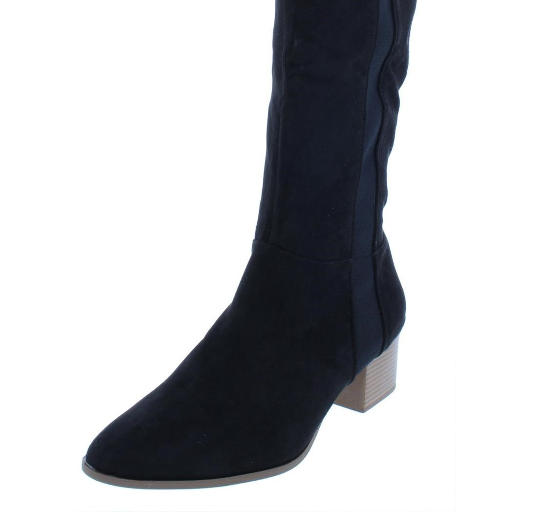Style & Co Women's Finnly Faux Suede Over the Knee Boots Black Size 5 M