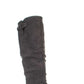 XOXO Women's Minkler Leather Round Toe Mid Calf Fashion Boots Gray Size 5W