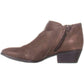 Style & Co Women's Padded Wileyy Almond Toe Block Heel Zip up Booties Brown Size 8.5 M