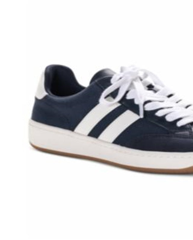 American Rag Women's Striped Cushioned Shaley Round Toe Lace up Athletic Sneakers Blue Size 10 M