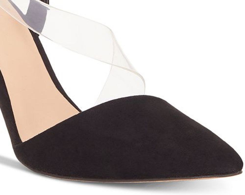 INC International Concepts Womens FLORRIE Pointed Toe Ankle Wrap Classic Pumps Black Size 8.5 M