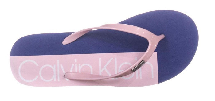 Calvin Klein Women's Sonic Flip Flop Sandals Pink Size 8 M