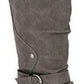 American Rag Women's Brinley Faux Leather Knee High Boot Gray Size 11 M