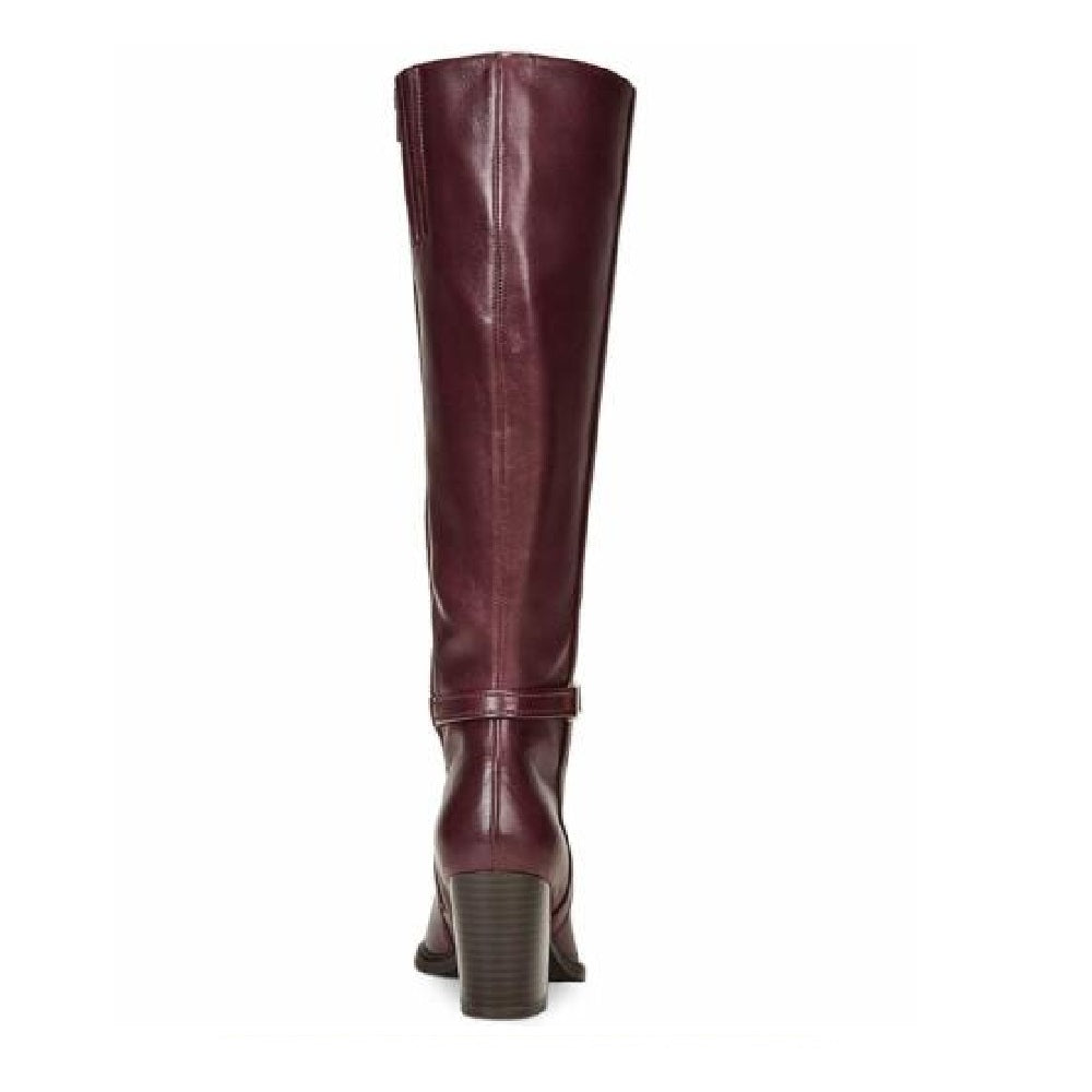 Giani Bernini Women's Rozario Leather Closed Toe Knee High Oxblood Brown Size 6.5M